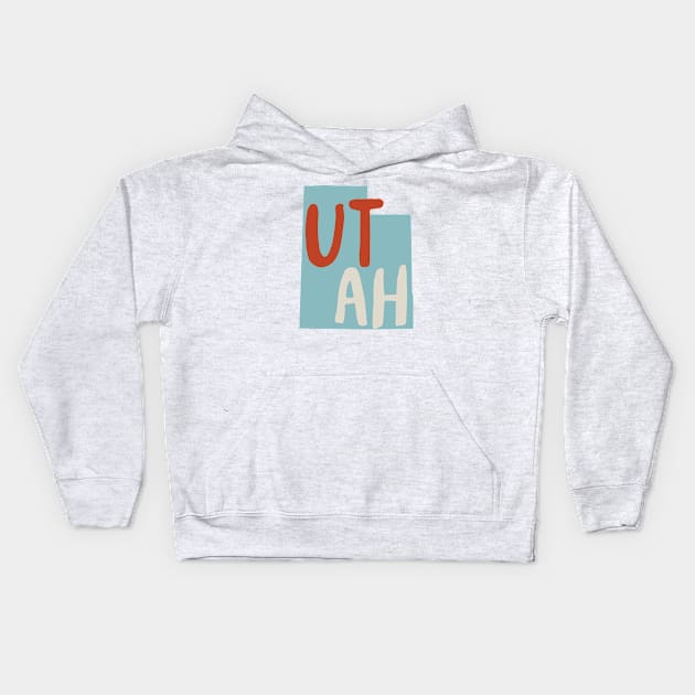 State of Utah Kids Hoodie by whyitsme